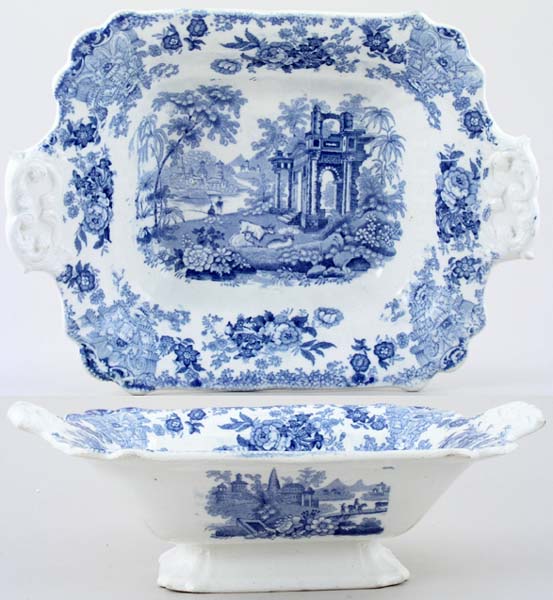 Dish footed c1840